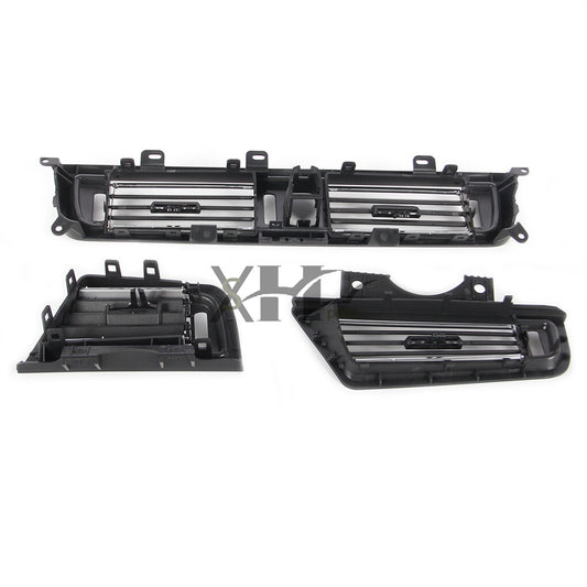 ya 9 6.5 3pcs Front Console Grill Dash AC Air Outlet Vent Fit for BMW 5 Series