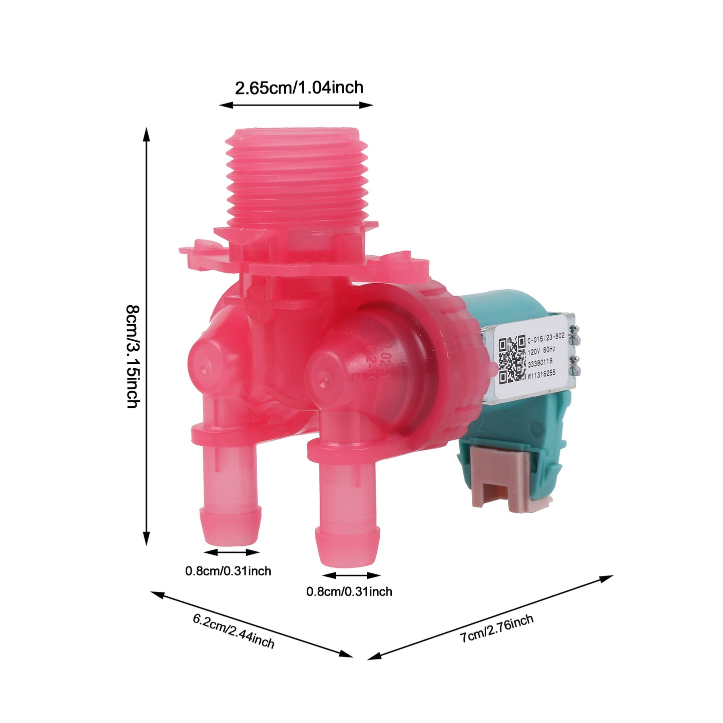 ya 26 W11316255 Washer Water Inlet Valve Replacement for 33490439 W11036928