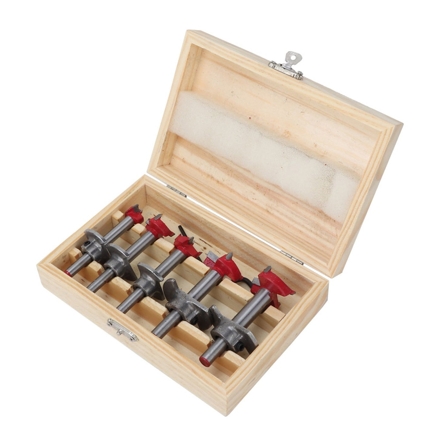 ya 25 5pcs Forstner Drill Bit Set Hole Saw Wood Cutter 15/20/25/30/35mm