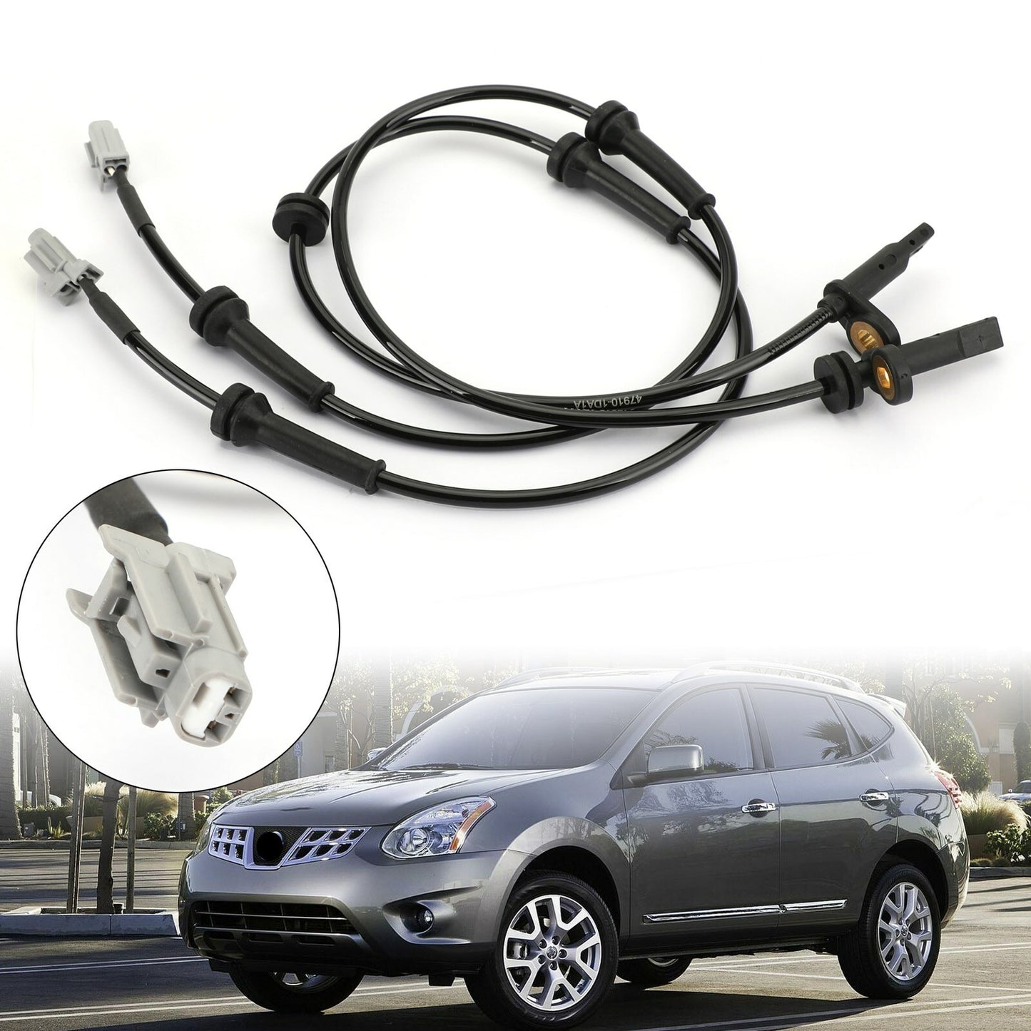 ya 1 8.5.1 2Pcs Front ABS Wheel Speed Sensor For Rogue 2.5L 2008-2013 ALS1658 U1