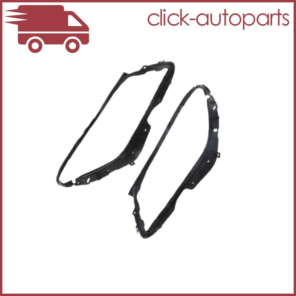 ya 13 5.27.2 Pair Headlight Seal Black for Mercedes-Benz C-Class W204 2008-11 Before Facelift