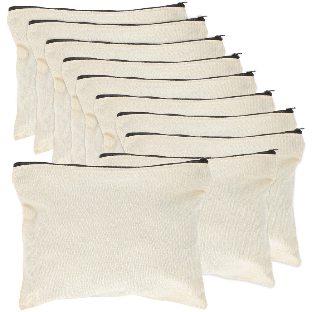 ya 26 10PCS Canvas Tool Bag Zipper Tool Pouch Pouch Canvas Storage Bag