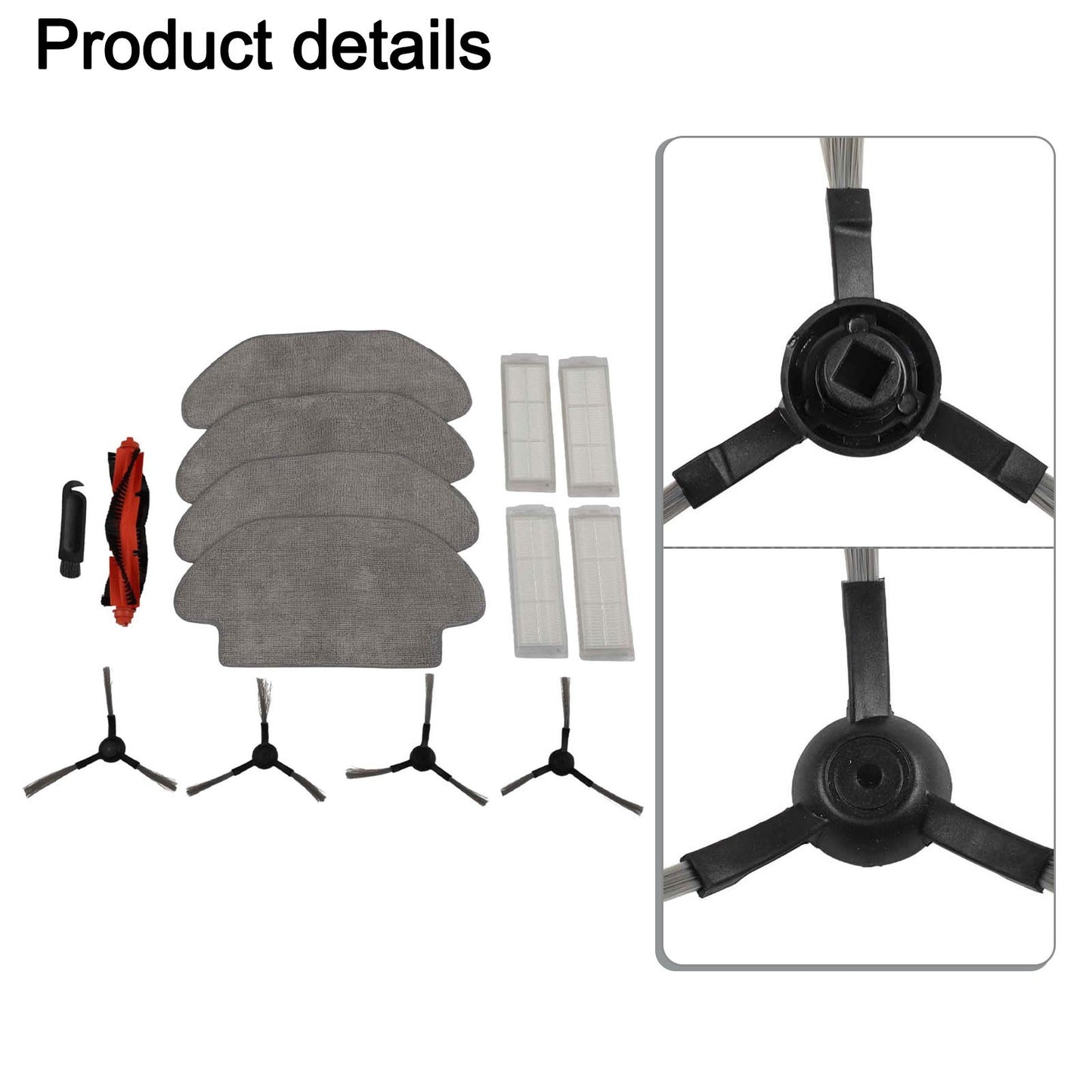 ya 25 For Karcher RCV 3 Accessory Pack Includes Main Brush Filters Side Brushes