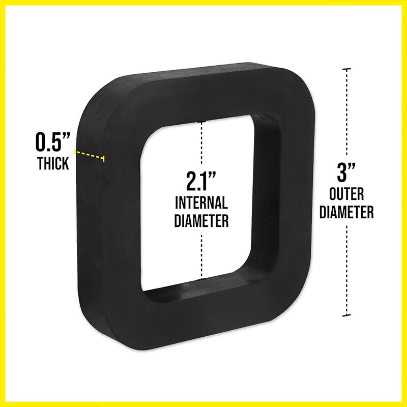 ya 2 6.26.2 3 Pack 2 Inch Trailer Hitch Receiver Silencer Pad Fit for Adjustable Ball Mounts
