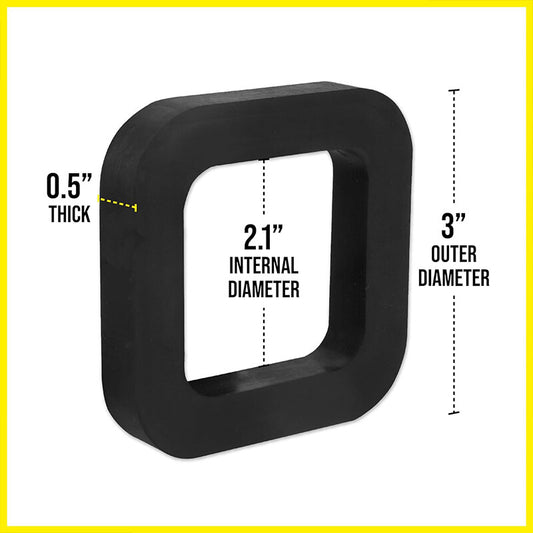 ya 2 6.26.2 3 Pack 2 Inch Trailer Hitch Receiver Silencer Pad Fit for Adjustable Ball Mounts