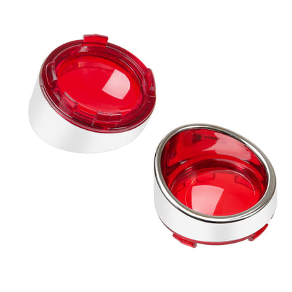 ya 5 8.7 Turn signal light red lens cover sunshade for Harley Touring Electra Glide