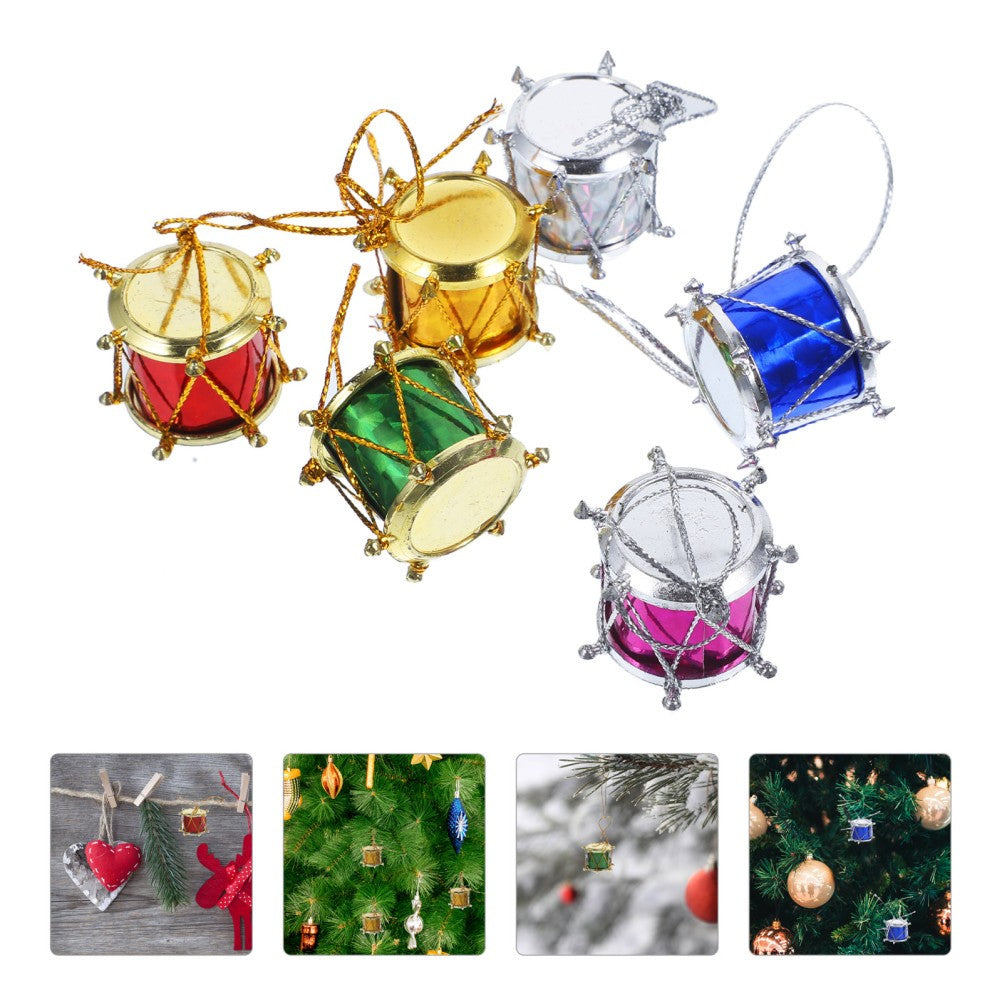 ya 25 12 Pcs S re Drum Pendant Decorations Or ments Tree