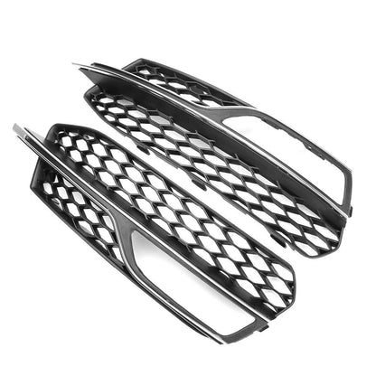 ya 5 8.7 for Audi A3 S-line S3 2013-2017 Pair Fog Light Cover Grill Lower Bumber Grilles