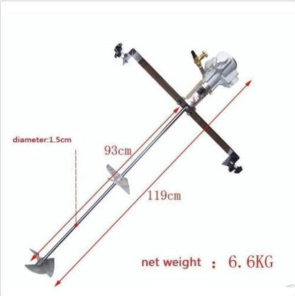 ya 26 50 gallon pneumatic mixer Ink barrel blender horizontal plate lever Rung Tank bi