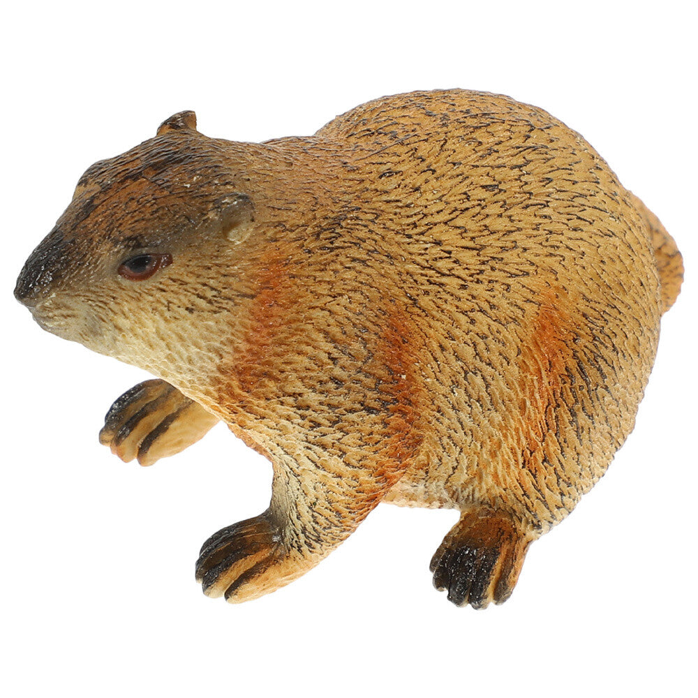 ya 25 1PC Walking Groundhog Model Wildlife Or ment Walking Groundhog Statue Toy