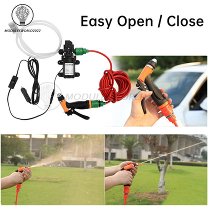 ya 26 DC12V 80W High Pressure Self-Priming Car Portable Washer Water Pump Kit
