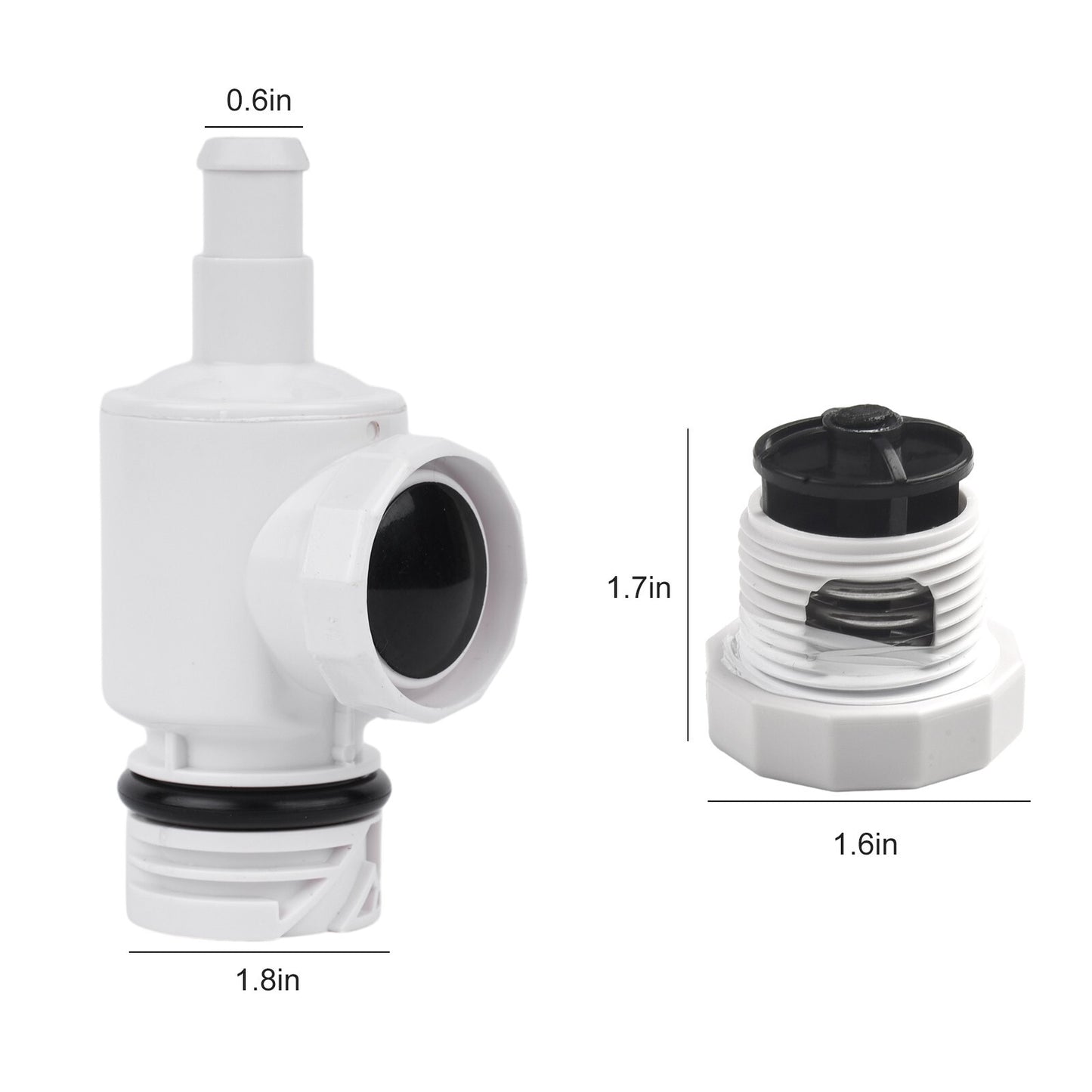 ya 14 For Polaris Pool Cleaner UWF,Quick-Disconnect & Pressure Relief Valve 9-100-9002