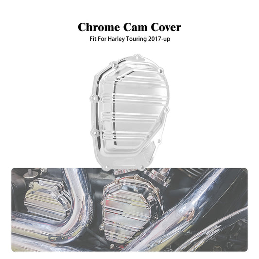 ya 3 6.23 Chrome Side Cam Engine Cover Fit for Harley Touring Road Electra Glide 2017-2023