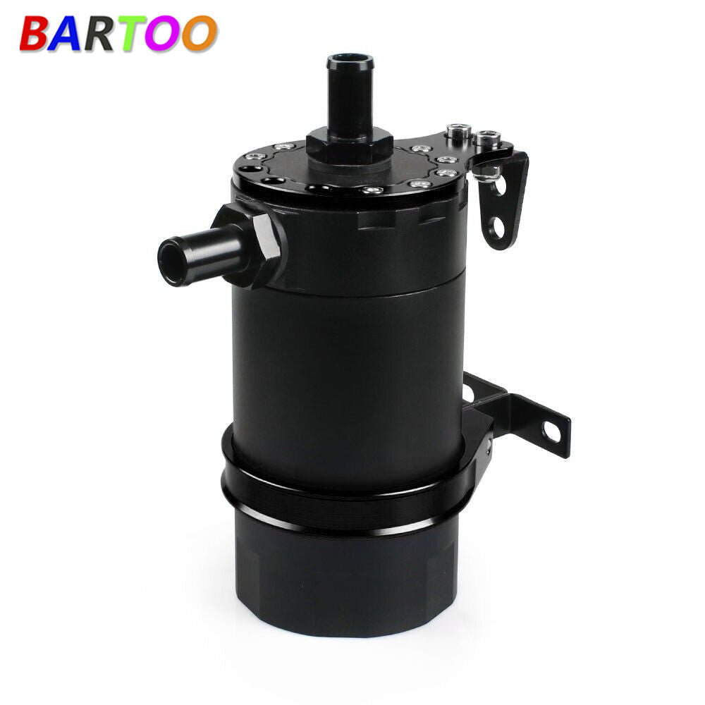 ya 27 6.21 7.5 Ounce Aluminum Baffled Oil Catch Can Resevoir Tank Kit Oil Tank Car