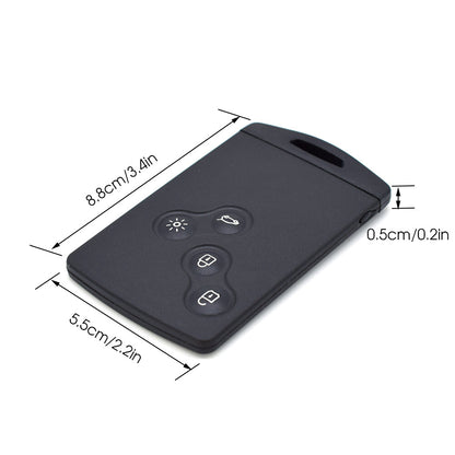 ya 5 8.7 Replacement 4 Button Key Card Case Shell for Renault CLIO LAGUNA Megane Scenic