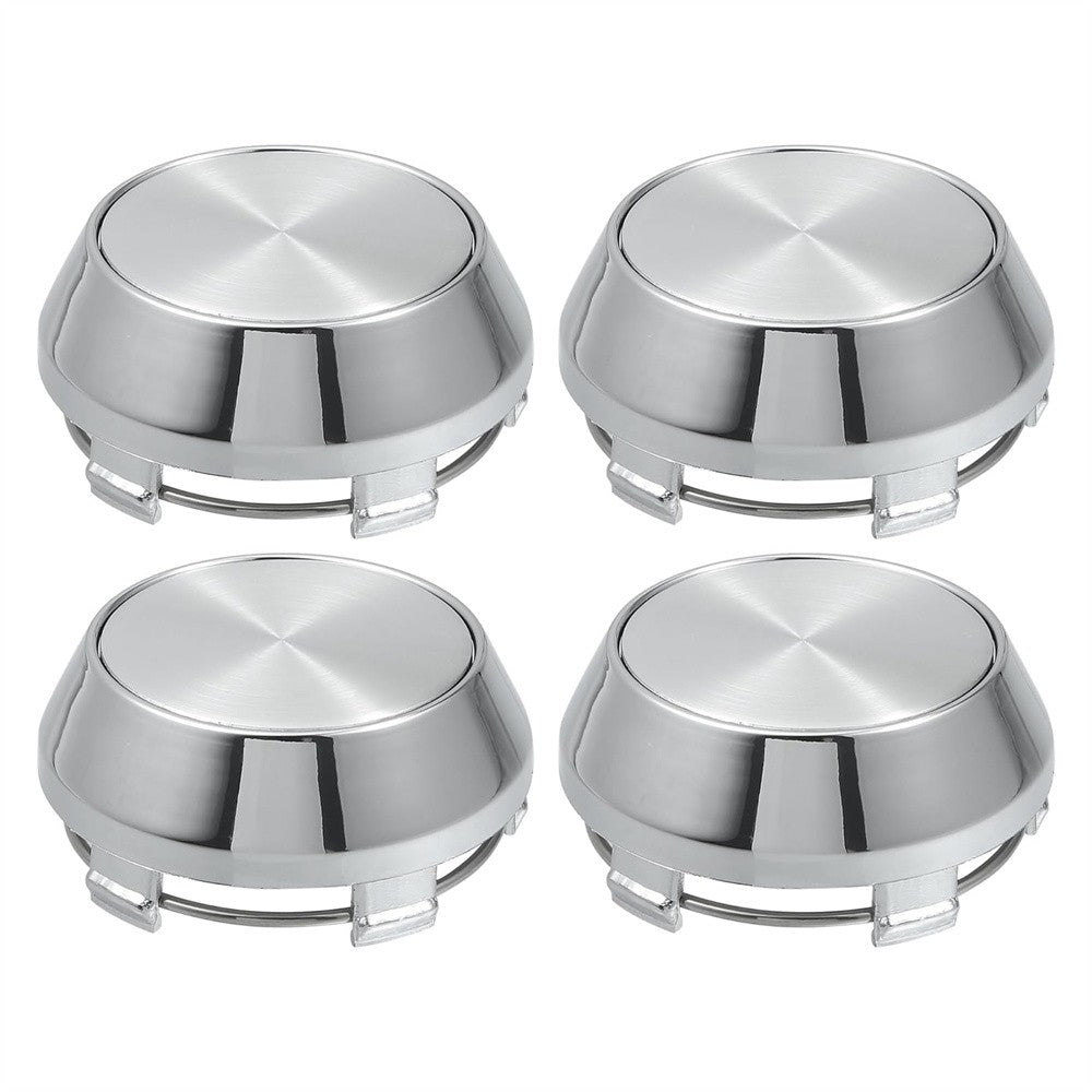ya 1 7.4 4x For Wheel Center Cap Universal Rim Chrome Hub Cap 60mm No Logo Silver Base