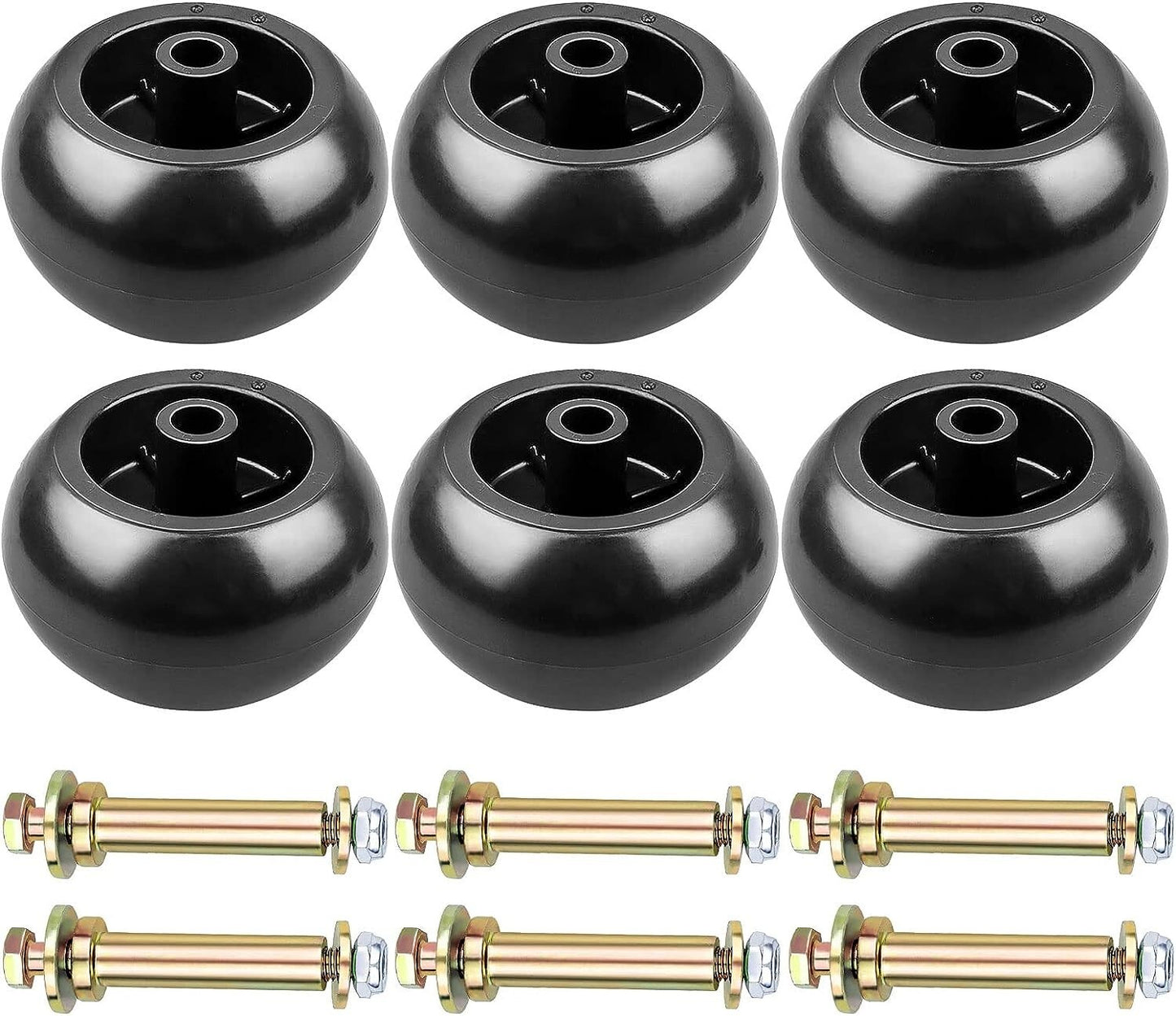 ya 3 6.24 Anti Scalp Deck Wheel Kit for Toro 1-603299 68-2730 E 103-7263 103-4051 H 6 Pack