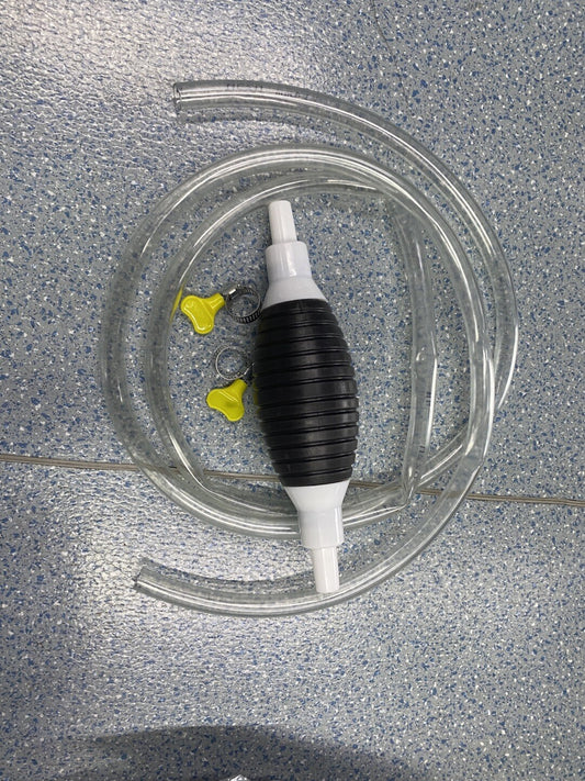 ya 27 7.2 Portable Manual Car Siphon Pump Fuel Gas Transfer Oil Liquid -Hand Air Pumps Ki!