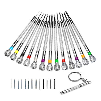 ya 26 13Pcs Brightly Colored Screwdriver For Eyeglass Watch Delicate Component Fixing