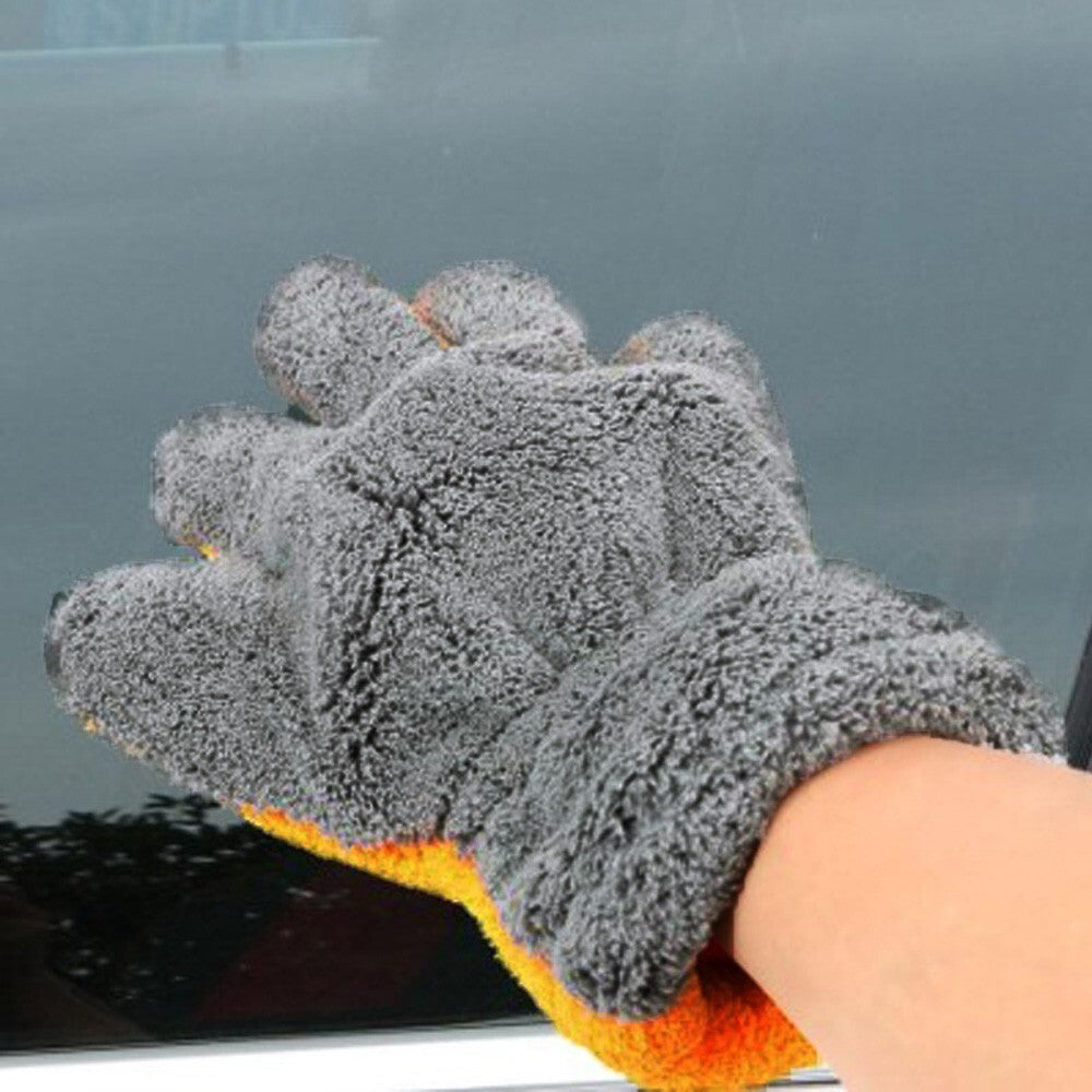 ya 5 8.7 Car Wash Gloves Cleaning Gloves Microfiber Cloth Cleaning Equipment 29*25CM