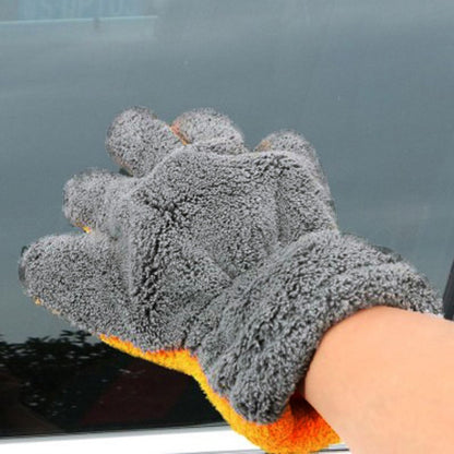 ya 5 8.7 Car Wash Gloves Cleaning Gloves Microfiber Cloth Cleaning Equipment 29*25CM