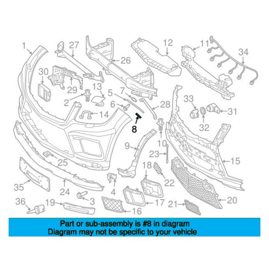ya 7 6.10.2 Front Part Left Bracket for Mercedes-benz GL X166 AMG