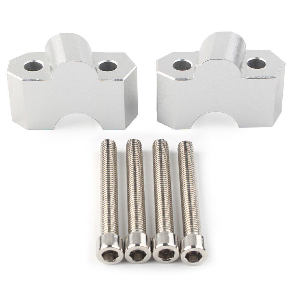 ya 5 8.7 Handlebar Riser Clamp Fit for Kawasaki Z750 2004-12 Z1000 2003-16 Chrome Motorcycle