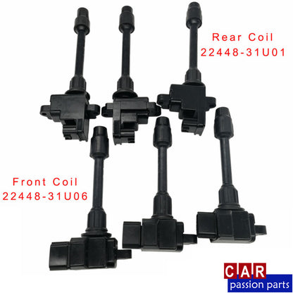 ya 5 8.7 6 pcs ignition coils 22448-31U01 22448-31U06 for Nissan Maxima for Infiniti i30 95-99