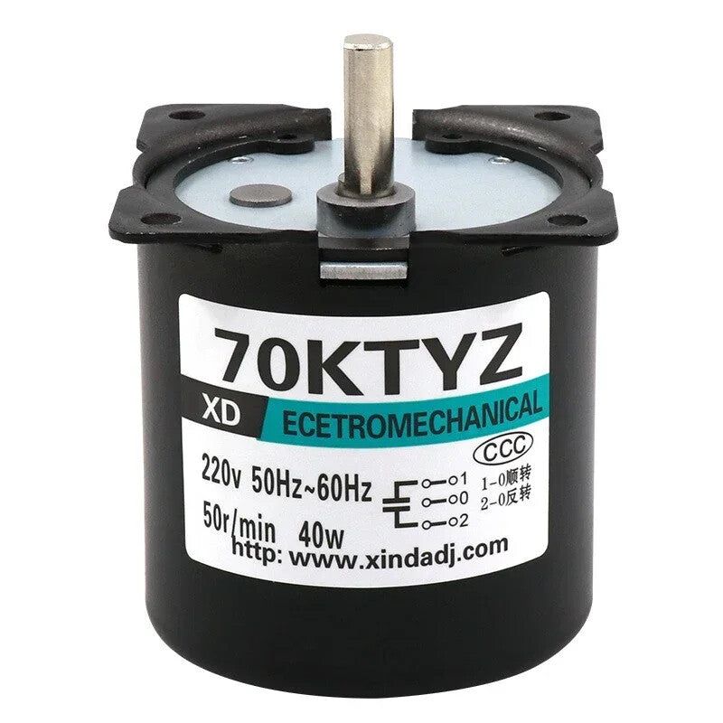 70KTYZ AC Synchronous Motor 40W Miniature Geared Slow Speed Motor 220V Motor