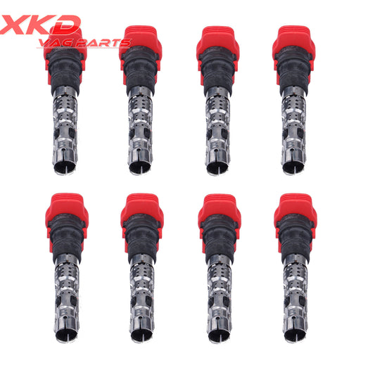 ya 5 6.15.2 8 pcs ignition coils for Audi A8 S6 A6 Allroad Quattro for VW Touareg 4.2L 077905115Q