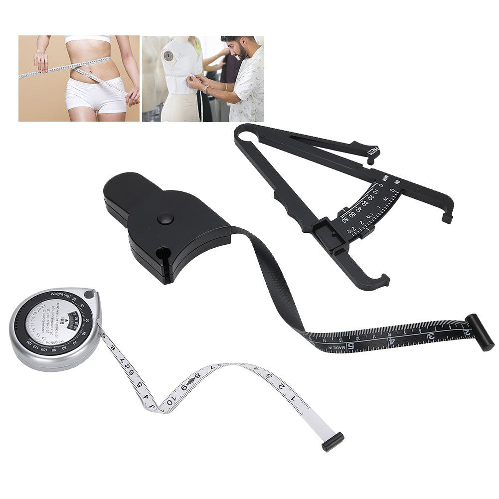 ya 14 Body Fat Tester Retractable Waist Measuring Tape BMI Measuring Tool Weight