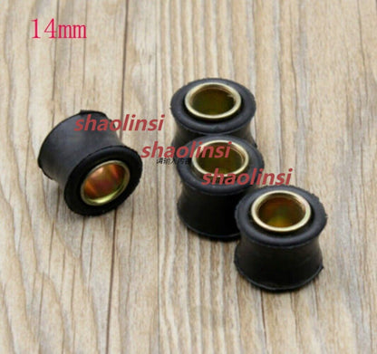 ya 5 8.7 4PCS Motorcycle Rear Shock Absorber Rubber Bush Ring Bike Spare Part 14mm black
