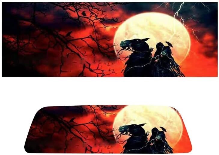 ya 1 7.8 Car Grim Reaper raphics Decals Rear Window Bumper Sticker for Trucks SUV Vinyl f