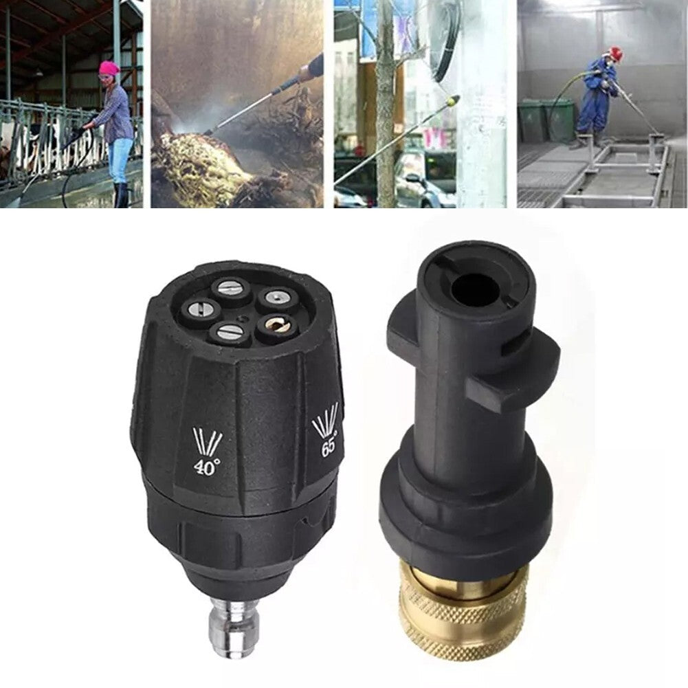ya 26 5-in-1 Adjustable Pressure Washer Nozzle 1/4 Quick Connector For Karcher K2-K7