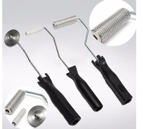 ya 14 3Pcs/set Fiberglass Roller Set Bubble Pa le Tool Lami ting Roller Kit
