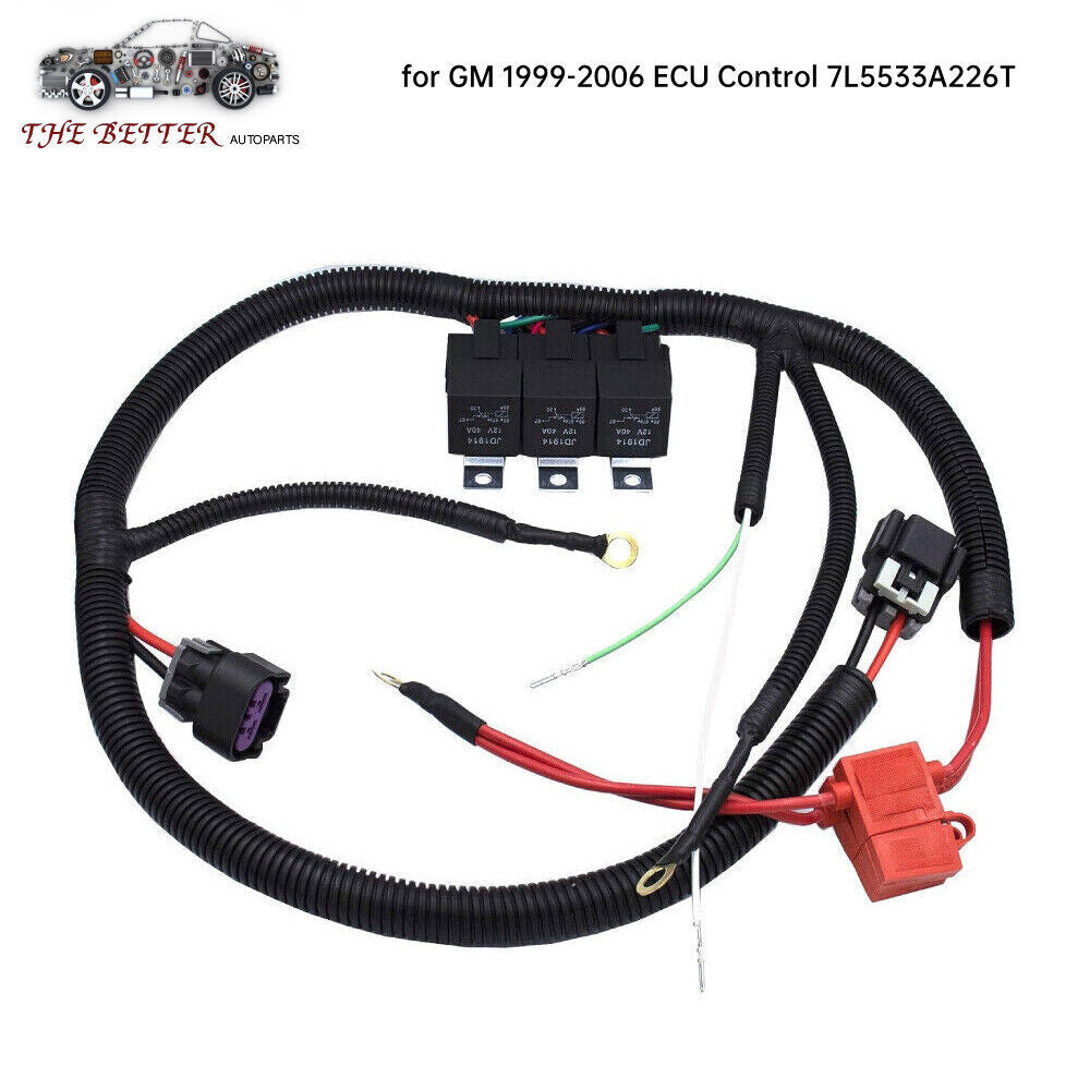 ya 1 8.5.4 for 1999¨C2006 GM Electric Dual Fan Upgrade Wiring Harness Kit ECU Control 