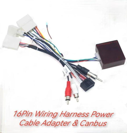 ya 1 7.4 Automotive 16 pin stereo radio wiring harness cable adapter and Canbus suitable for Toyota Prado for Lexus