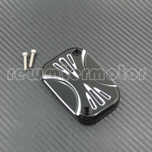 ya 4 6.17.2 Left CNC Brake Master Front Cylinder Cover Cap Fit for Harley Touring CVO VRSCD