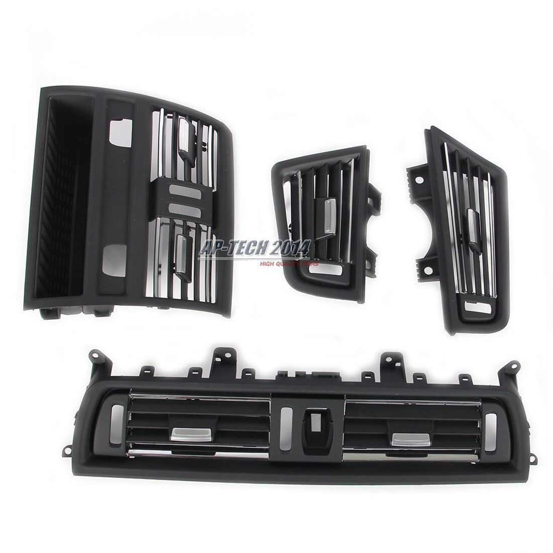 ya 12 10.30 4* Dash AC Air Outlet Vent Kit Silver Trim Fit for BMW 520i 525i 530i 5 Series