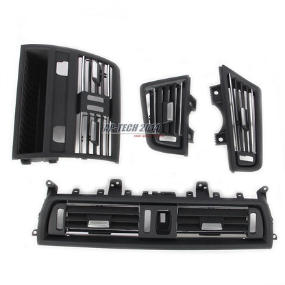 ya 12 10.30 4* Dash AC Air Outlet Vent Kit Silver Trim Fit for BMW 520i 525i 530i 5 Series