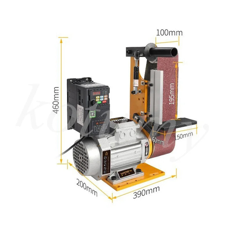ya 17 1500W Belt Sander Adjustable Speed Metal Woodworking Grinder Electric ener