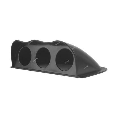 ya 5 8.7 52mm Car Black Triple Dash Gauge Meter Pod 3 Hole Dashboard Mount Holder