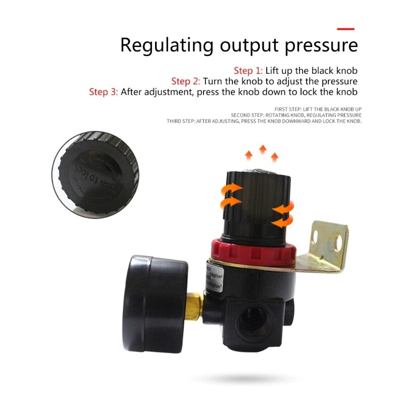 ya 14 AR2000 G1/4 Adjustable Pneumatic Reducing Pressure Relief Regulator