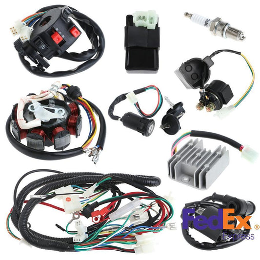 ya 2 7.15 1 Set Motorcycle Electrics Stator Wire Harness Coil CDI Rectifier Solenoid Kit