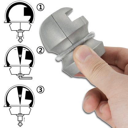 ya 5 8.7 Universal Hitchlock Insertable Trailer Hitch Coupling Lock Tow Ball Caravan Lock