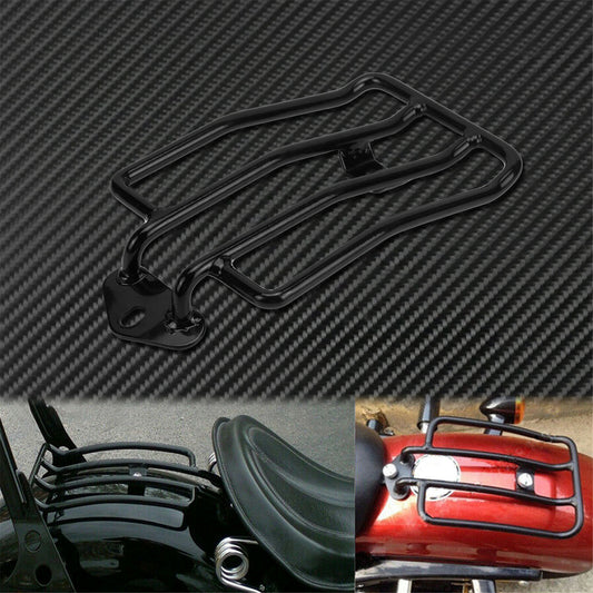 ya 12 5.21 Gloss Black Motorcycle Solo for SEAT Carrier Luggage Rack Fit For Sportster 2004-20