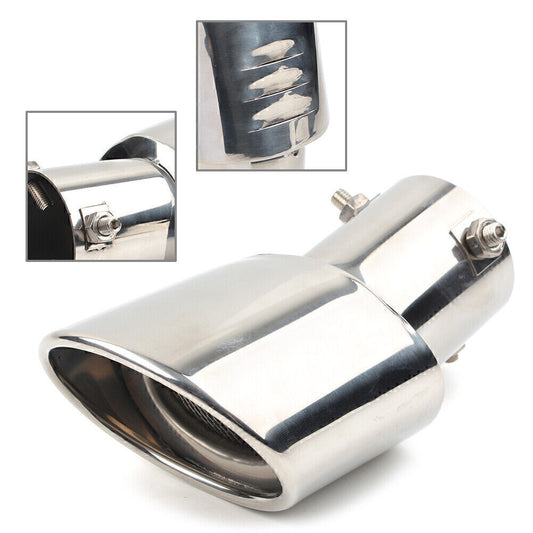 ya 4 6.17.2 Car Stainless Steel Rear Pipe Tail Muffler Tip Round Accessories Durable