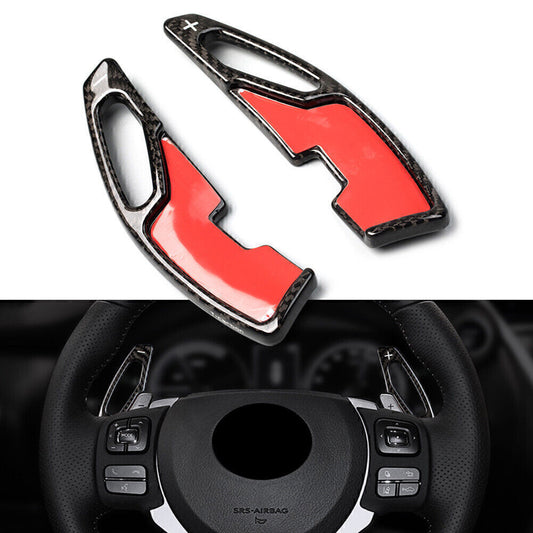 ya 1 7.3 Carbon Fiber Black Steering Wheel Shift Paddle Extension for Lexus IS NX RX GS