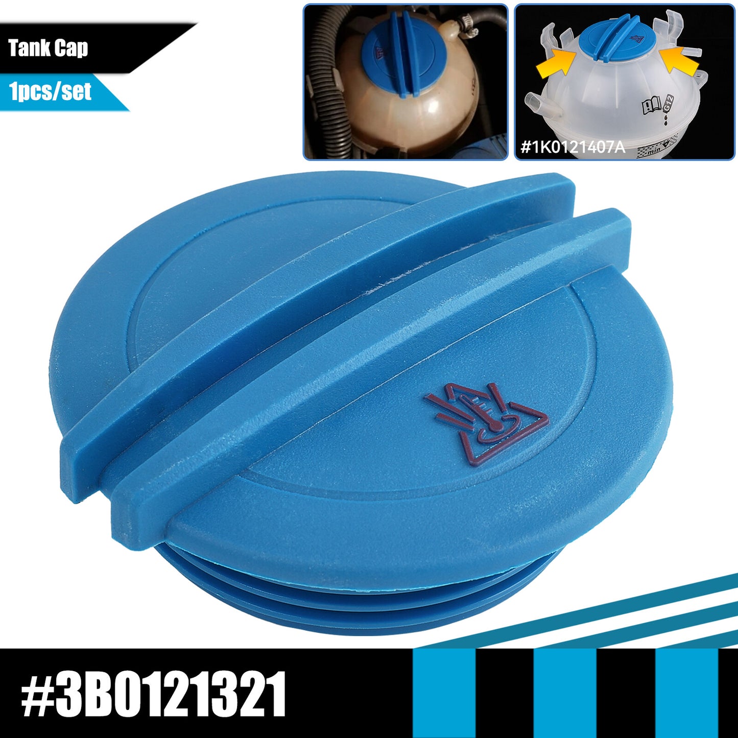 ya 7 6.10 Radiator Water Coolant Tank Reservoir Cap for VW for JETTA for Golf for Passat B5 3B0121321