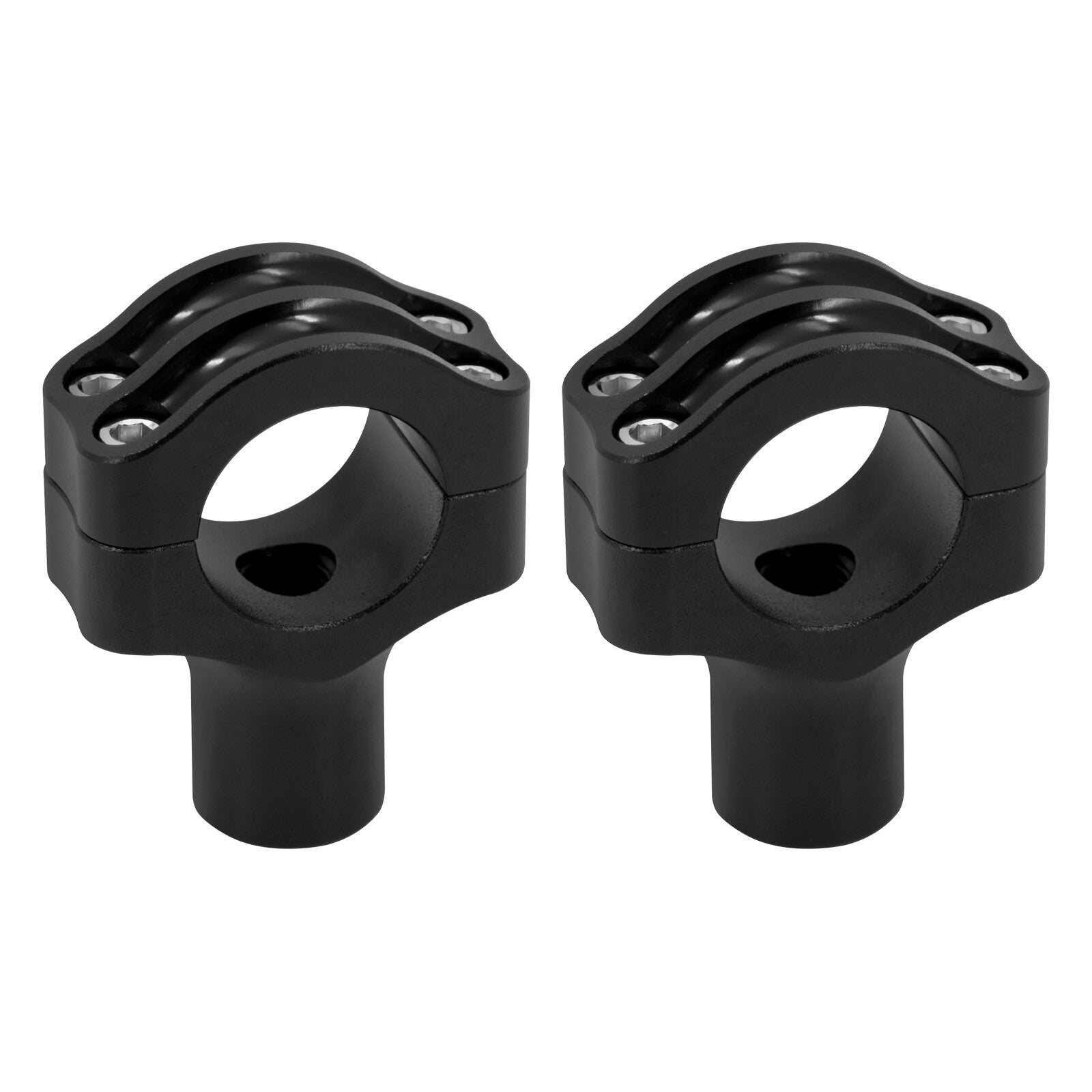 ya 5 8.7 Black Riser Clamp Mount for Harley 1.25 Handlebars Dyna Softail Road King Glide